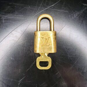 Authentic Louis Vuitton Brass Lock & Key #302